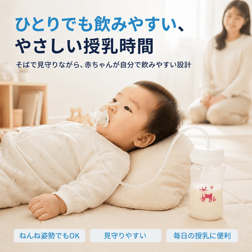 SWA.ハンズフリー広口哺乳びん