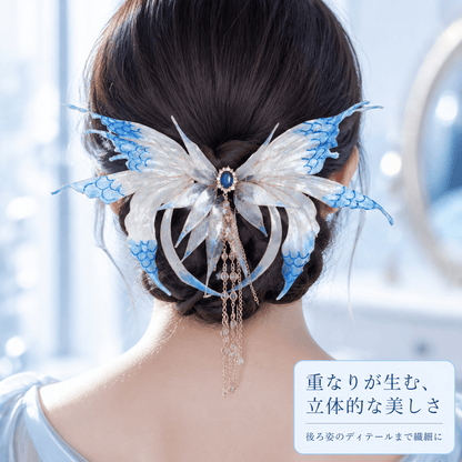 SRW.幻翼蝶ヘアクリップ